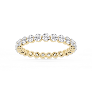 Zora Round Lab Grown Diamond Single Shared Prong Eternity Band