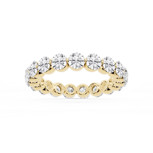 Zora Round Lab Grown Diamond Single Shared Prong Eternity Band