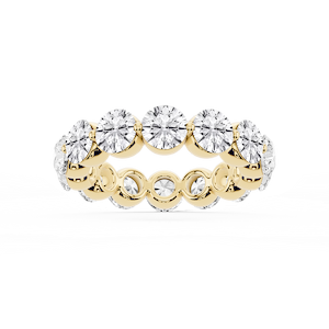 Zora Round Lab Grown Diamond Single Shared Prong Eternity Band