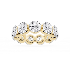 Zora Round Lab Grown Diamond Single Shared Prong Eternity Band
