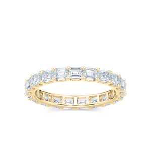 Eva Emerald Lab Grown Diamond East West Prong Eternity Band