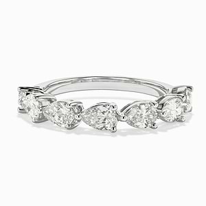 Cabana Band with 1.45ctw Lab-Grown Diamonds in 14K White Gold