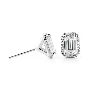  affordable lab-grown diamond halo earrings