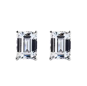 Emerald Certified Lab Grown Diamond Filigree Scroll Stud Earrings