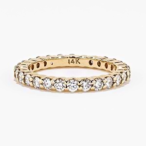 Eternity Band with 1ctw in 14K Yellow Gold - Size 5.50