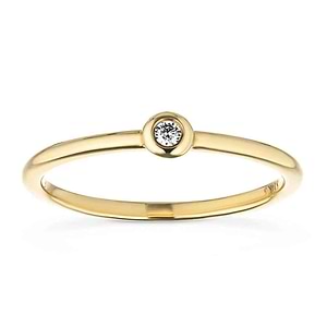  fashion ring Shown with a 0.03ct recycled diamond in recycled 14K yellow gold