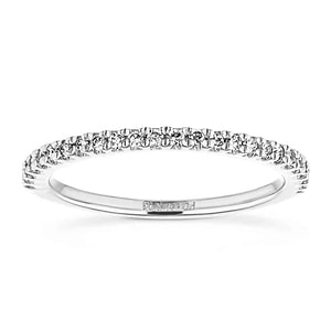  matching wedding band Diamond accented wedding band in recycled 14K white gold