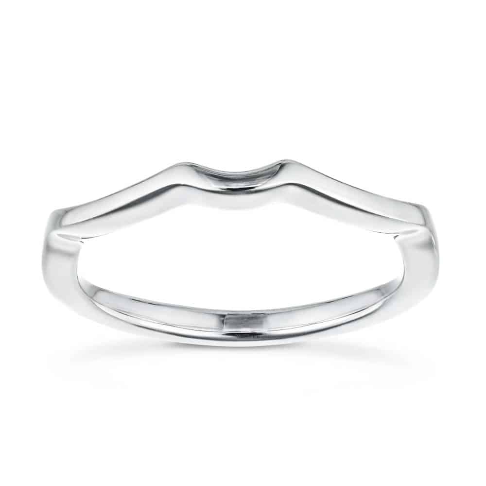 Twisted plain metal wedding band to match the Karina Engagement ring | Twisted plain metal wedding band to match the Karina Engagement ring 