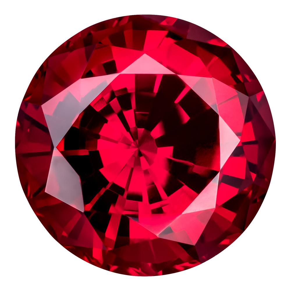 MD Fixed Round Cut Side Stones 0.9ct x 2 (5.5mm) - Ruby