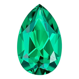 MD Fixed Pear Cut Side Stones 0.37ct x 2 (6x4mm) - Emerald