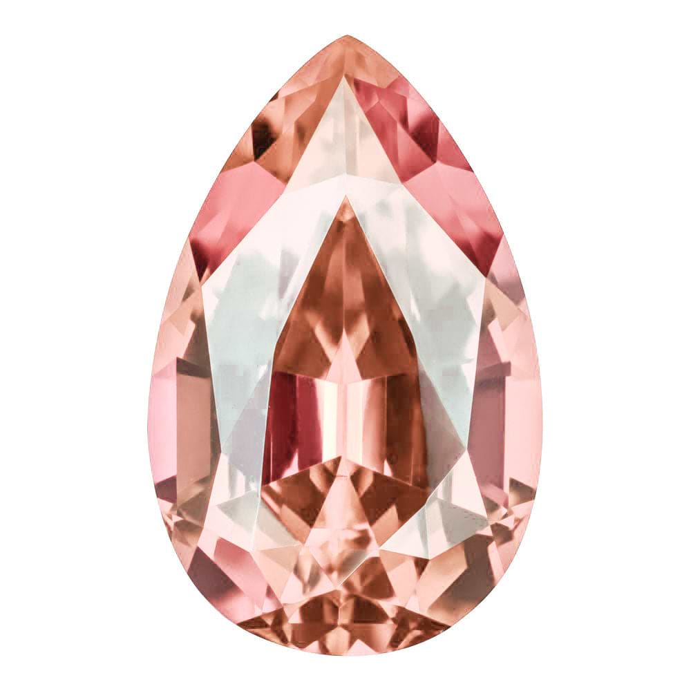 MD Fixed Pear Cut Side Stones 1.2ct x 2 (8x5mm) - Champagne Sapphire