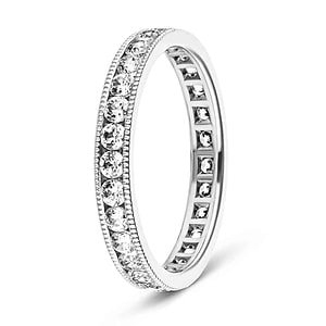  Affordable Eternity Wedding Band in Lab-grown diamonds
