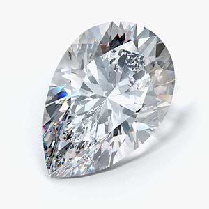 MD Fixed Pear Cut Side Stones 0.5ct x 2 (6x4mm) - Lab Grown Diamond