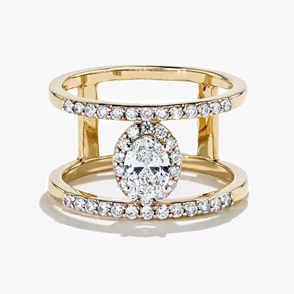 Scarlet Cage Ring with 0.30ct in 14K Yellow Gold