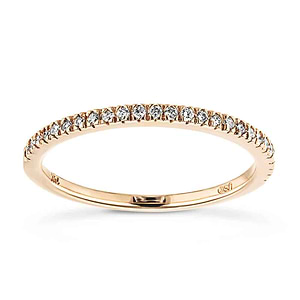  Vintage Style Diamond Accented Wedding Band recycled diamonds 14k Yellow Gold
