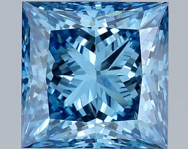 2.02 Carat Princess Shaped, Ideal Cut, VS2 Clarity, IGI Certified Lab Grown Diamond