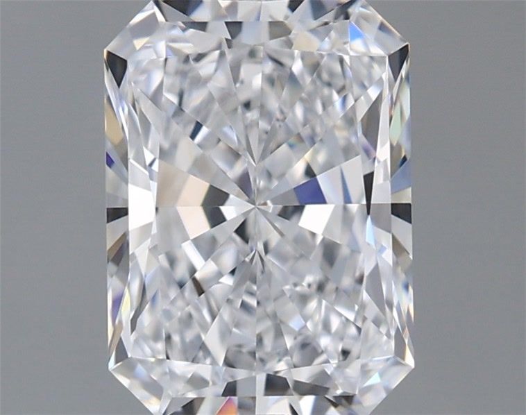 1.53 Carat Radiant Shaped, Excellent Cut, D Color, VVS1 Clarity, IGI Certified Lab Grown Diamond