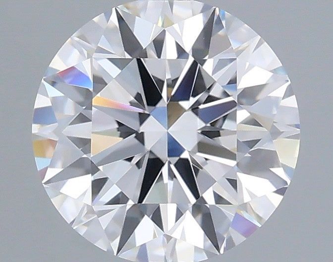1.54 Carat Round Shaped, Ideal Cut, D Color, VVS2 Clarity, IGI Certified Lab Grown Diamond