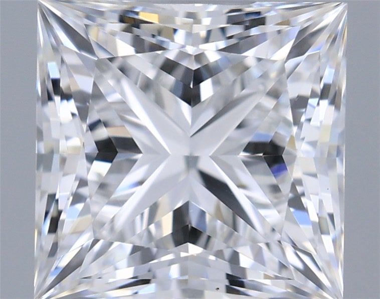 1.22 Carat Princess Shaped, Ideal Cut, D Color, VVS2 Clarity, IGI Certified Lab Grown Diamond