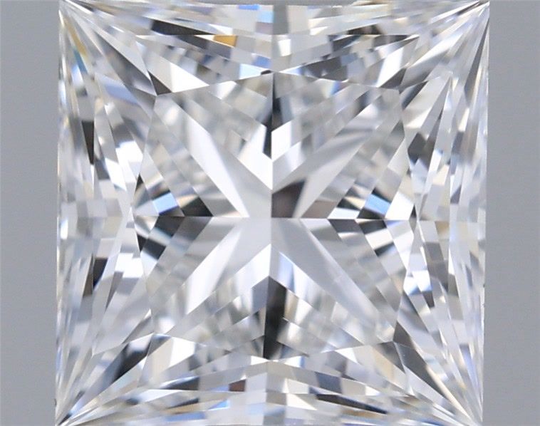 1.25 Carat Princess Shaped, Ideal Cut, D Color, VVS1 Clarity, IGI Certified Lab Grown Diamond