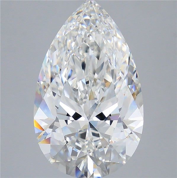 7.56 Carat Pear Shaped, Ideal Cut, E Color, VS1 Clarity, IGI Certified Lab Grown Diamond