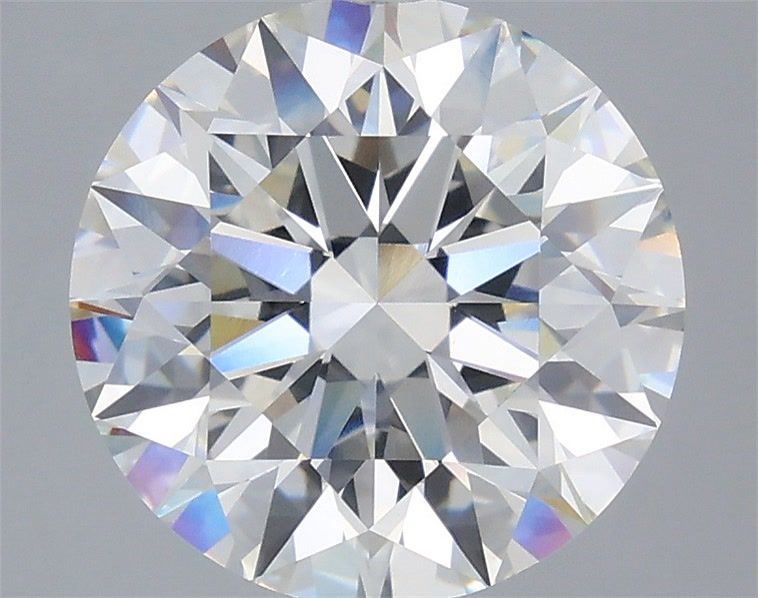 5.07 Carat Round Shaped, Ideal Cut, F Color, VVS2 Clarity, IGI Certified Lab Grown Diamond