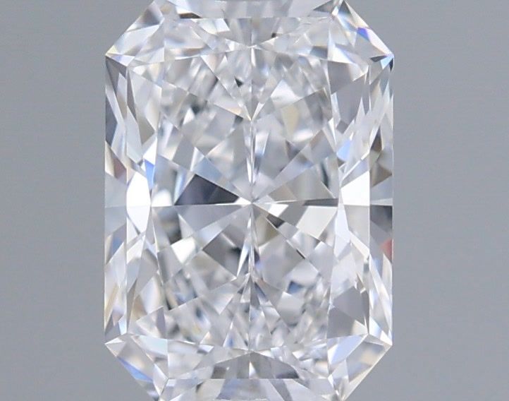 0.96 Carat Radiant Shaped, Ideal Cut, D Color, VVS2 Clarity, IGI Certified Lab Grown Diamond