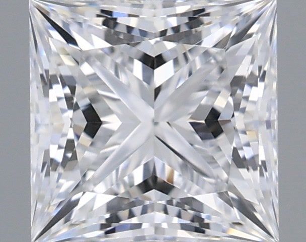 0.98 Carat Princess Shaped, Ideal Cut, D Color, VVS2 Clarity, IGI Certified Lab Grown Diamond