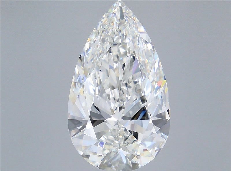 8.05 Carat Pear Shaped, Very Good Cut, F Color, VVS2 Clarity, IGI Certified Lab Grown Diamond
