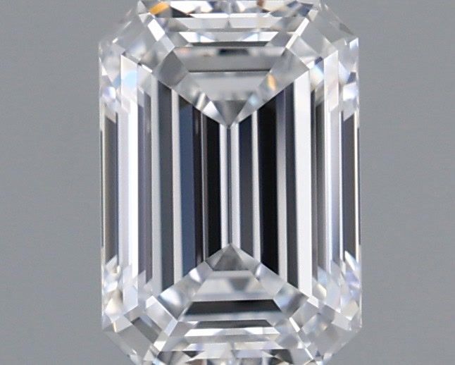0.97 Carat Emerald Shaped, Ideal Cut, D Color, VVS2 Clarity, IGI Certified Lab Grown Diamond
