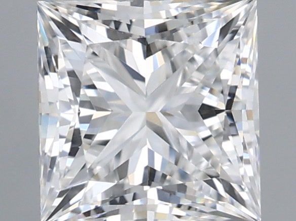 1.03 Carat Princess Shaped, Ideal Cut, D Color, VS2 Clarity, IGI Certified Lab Grown Diamond