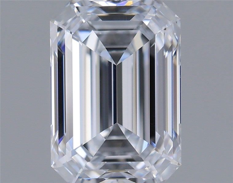 1.51 Carat Emerald Shaped, Ideal Cut, E Color, VS2 Clarity, IGI Certified Lab Grown Diamond