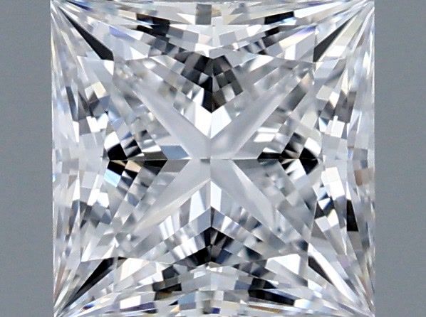 1.02 Carat Princess Shaped, Ideal Cut, D Color, VVS1 Clarity, IGI Certified Lab Grown Diamond