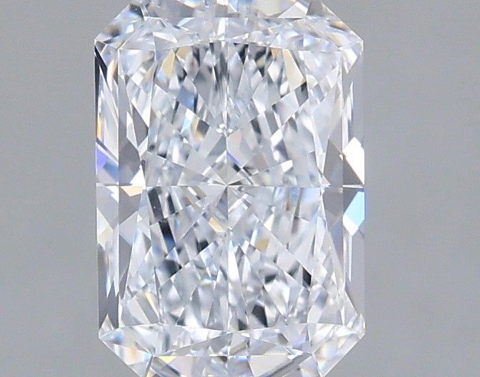 1.21 Carat Radiant Shaped, Ideal Cut, D Color, VVS2 Clarity, IGI Certified Lab Grown Diamond