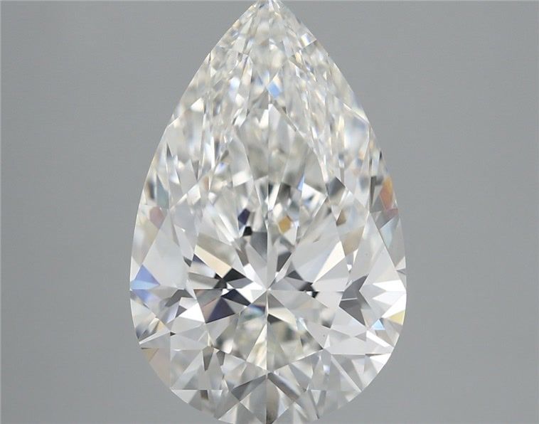 4.52 Carat Pear Shaped, Very Good Cut, F Color, VVS2 Clarity, IGI Certified Lab Grown Diamond
