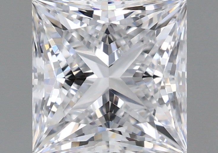 1.23 Carat Princess Shaped, Ideal Cut, D Color, VVS1 Clarity, IGI Certified Lab Grown Diamond