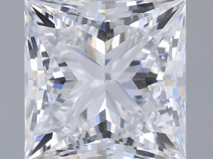 1.06 Carat Princess Shaped, Very Good Cut, D Color, VVS2 Clarity, IGI Certified Lab Grown Diamond