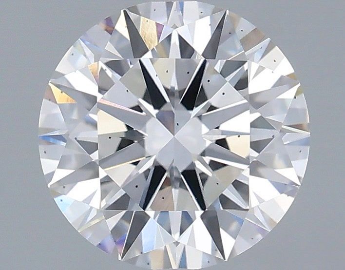 2.03 Carat Round Shaped, Ideal Cut, F Color, SI1 Clarity, IGI Certified Lab Grown Diamond