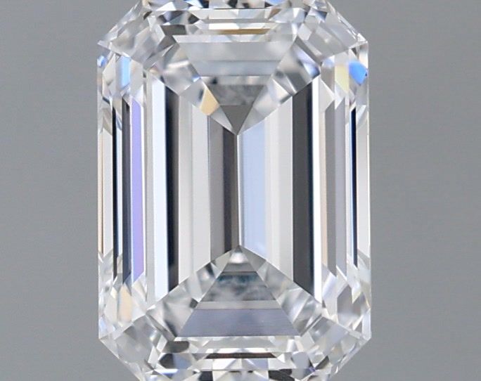 1.01 Carat Emerald Shaped, Ideal Cut, D Color, IF Clarity, IGI Certified Lab Grown Diamond