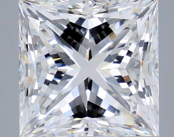 5.01 Carat Princess Shaped, Ideal Cut, E Color, VVS2 Clarity, IGI Certified Lab Grown Diamond