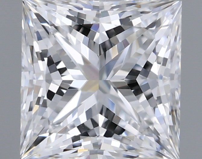 1.04 Carat Princess Shaped, Ideal Cut, D Color, VS1 Clarity, IGI Certified Lab Grown Diamond