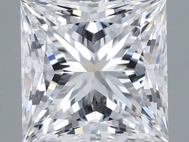 1.04 Carat Princess Shaped, Ideal Cut, D Color, VVS2 Clarity, IGI Certified Lab Grown Diamond