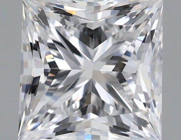 1.02 Carat Princess Shaped, Excellent Cut, D Color, VVS2 Clarity, IGI Certified Lab Grown Diamond