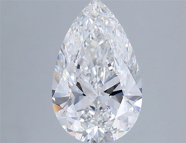 1.72 Carat Pear Shaped, Very Good Cut, D Color, VS2 Clarity, IGI Certified Lab Grown Diamond