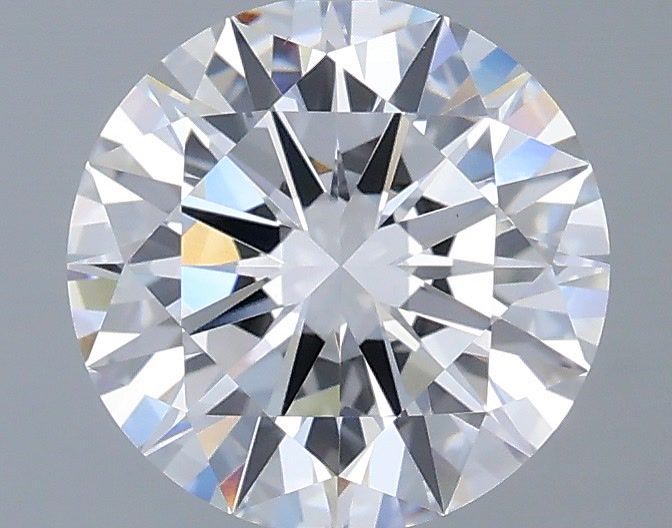 1.93 Carat Round Shaped, Excellent Cut, D Color, VVS2 Clarity, IGI Certified Lab Grown Diamond