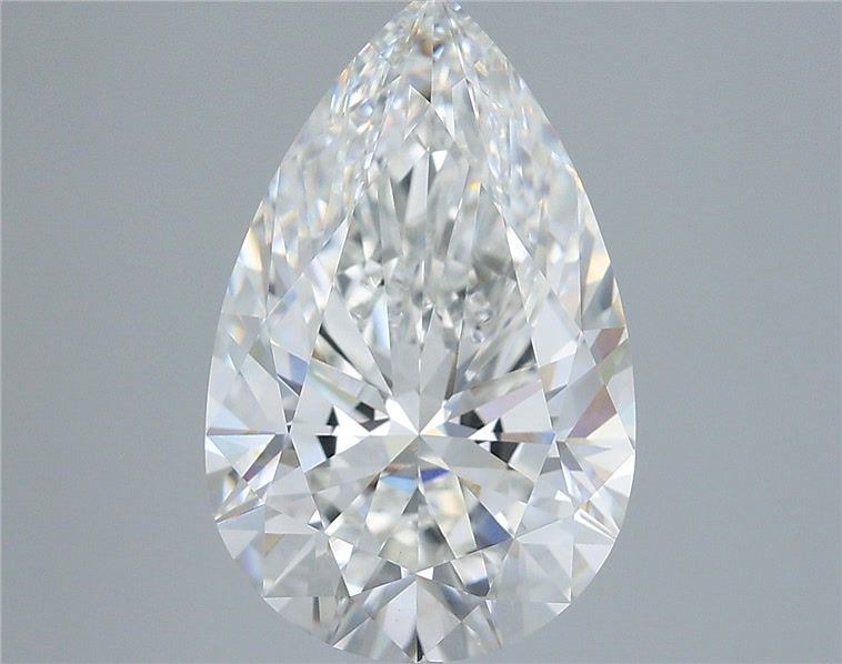 4.70 Carat Pear Shaped, Very Good Cut, E Color, VVS2 Clarity, IGI Certified Lab Grown Diamond