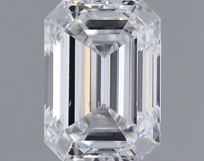 1.00 Carat Emerald Shaped, Ideal Cut, D Color, VS2 Clarity, IGI Certified Lab Grown Diamond