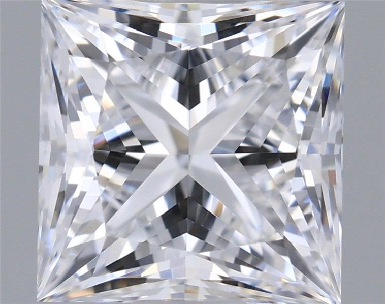 1.24 Carat Princess Shaped, Ideal Cut, D Color, VVS1 Clarity, IGI Certified Lab Grown Diamond