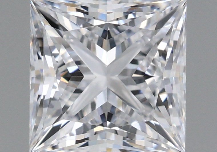1.21 Carat Princess Shaped, Ideal Cut, D Color, VVS2 Clarity, IGI Certified Lab Grown Diamond