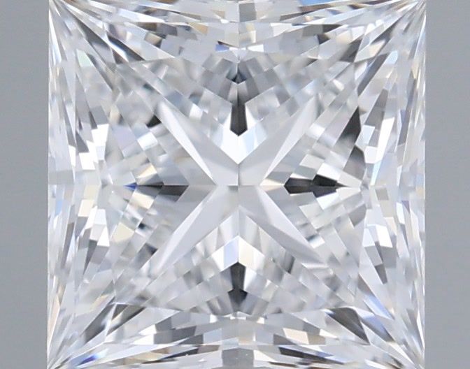 1.09 Carat Princess Shaped, Ideal Cut, D Color, VVS1 Clarity, IGI Certified Lab Grown Diamond